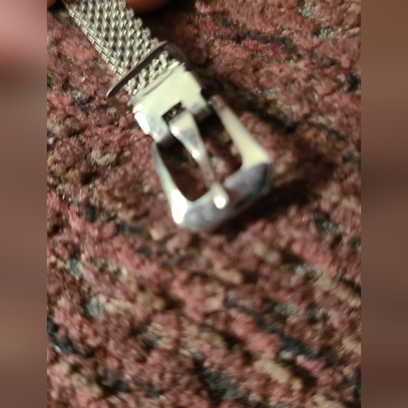 Vintage Silver Mesh Buckle Choker Necklace Perfect Condition. Waterproof - Picture 4 of 7